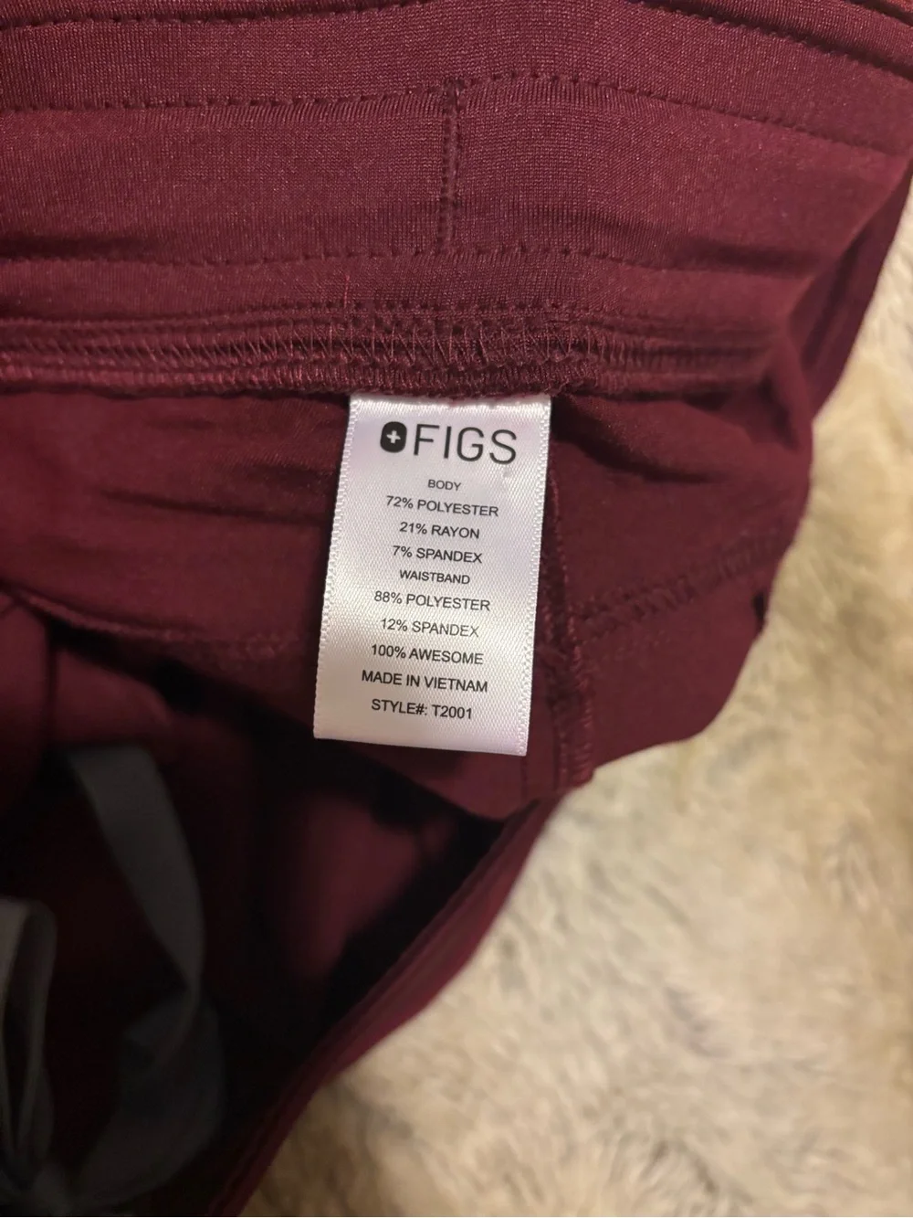 Fig Scrub Pants - SIZE XL - NWOT - Technical Collection